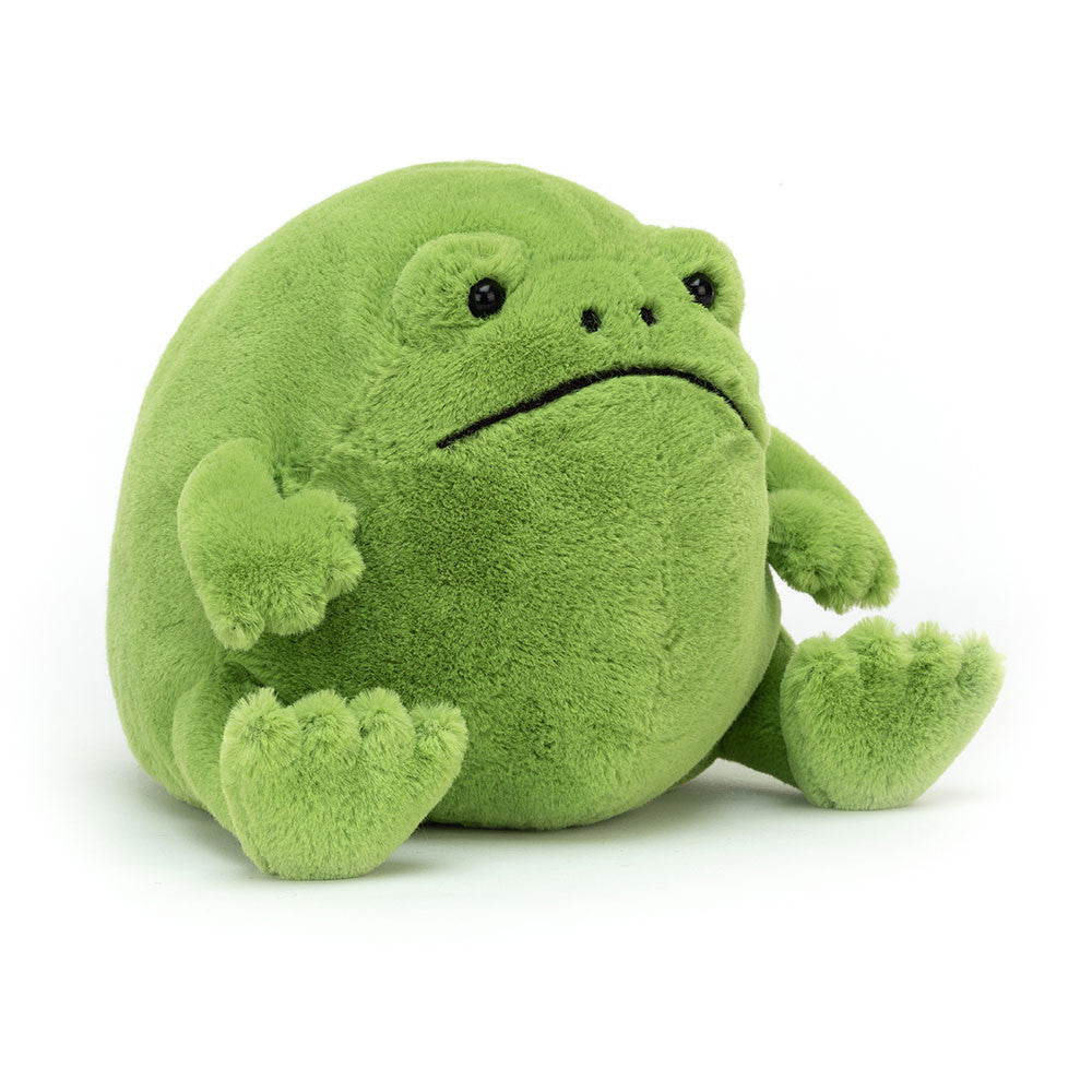 Grumpy Rainforest Frog – a soft stuffed plush toy inspired by Jellycat, perfect for kids and collectors.