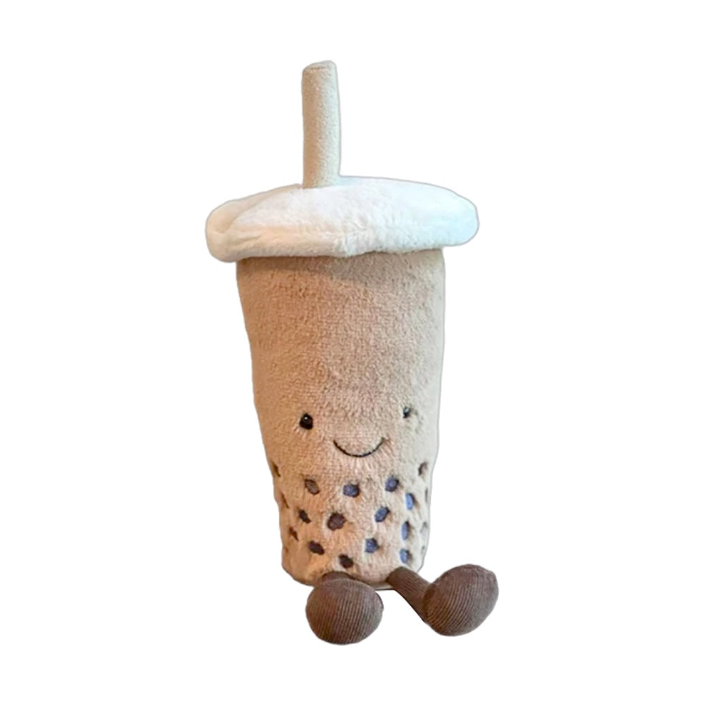 Latte-to-Go Plush Cup – a soft stuffed latte plush toy inspired by Jellycat, perfect for cozy gifts and coffee lovers.